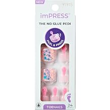 imPRESS Press On Pedicure - Brave Hearts