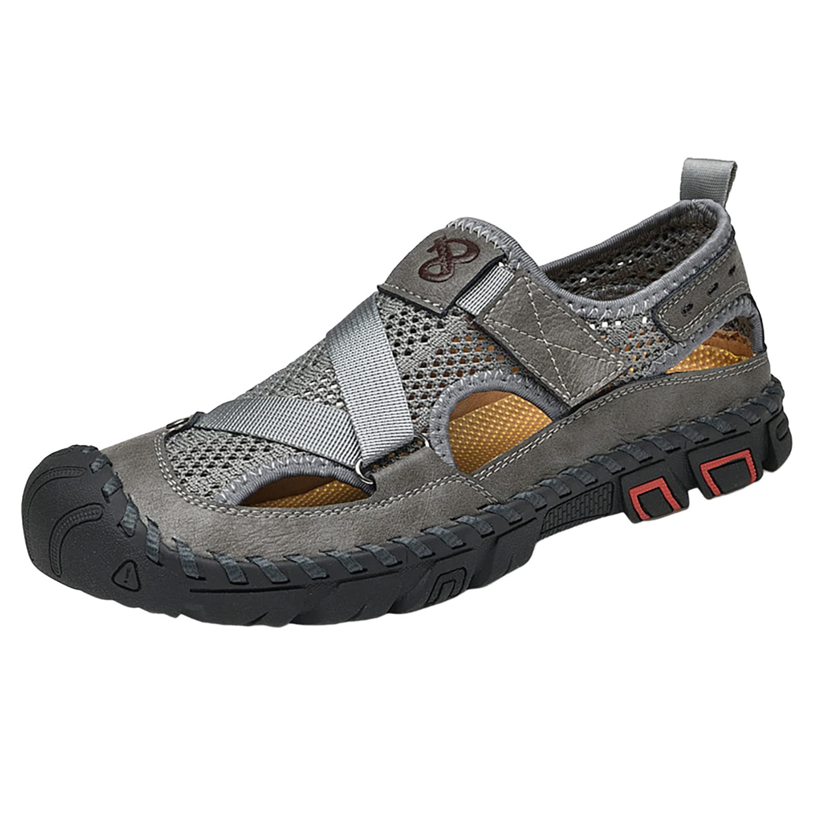 Sandali estivi infradito infradito per uomo traspirante coreano Edition Slip On Scarpe da spiaggia in pelle bovina