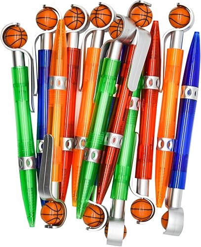 Miniatura 5 de 12 bolígrafos de baloncesto novedosos, bolígrafos deportivos, bolígrafos de escritura para escuela, oficina, deportes, reuniones, recuerdos,