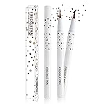 Erinde 2PCS Liquid Freckle Pen Waterproof, Natural Lifelike Fake Face Freckles Makeup, Long Lasting Quick Dry Faux Freckle Stamp Soft Dot Sopt Freck Pen, 02 Medium & 03 Dark