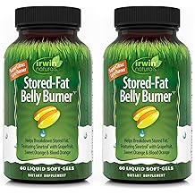 Irwin Naturals Stored-Fat Belly Burner - 60 Liquid Soft-Gels, Pack of 2 - Helps Support The Breakdown of Stored Fat - 40 Total Servings