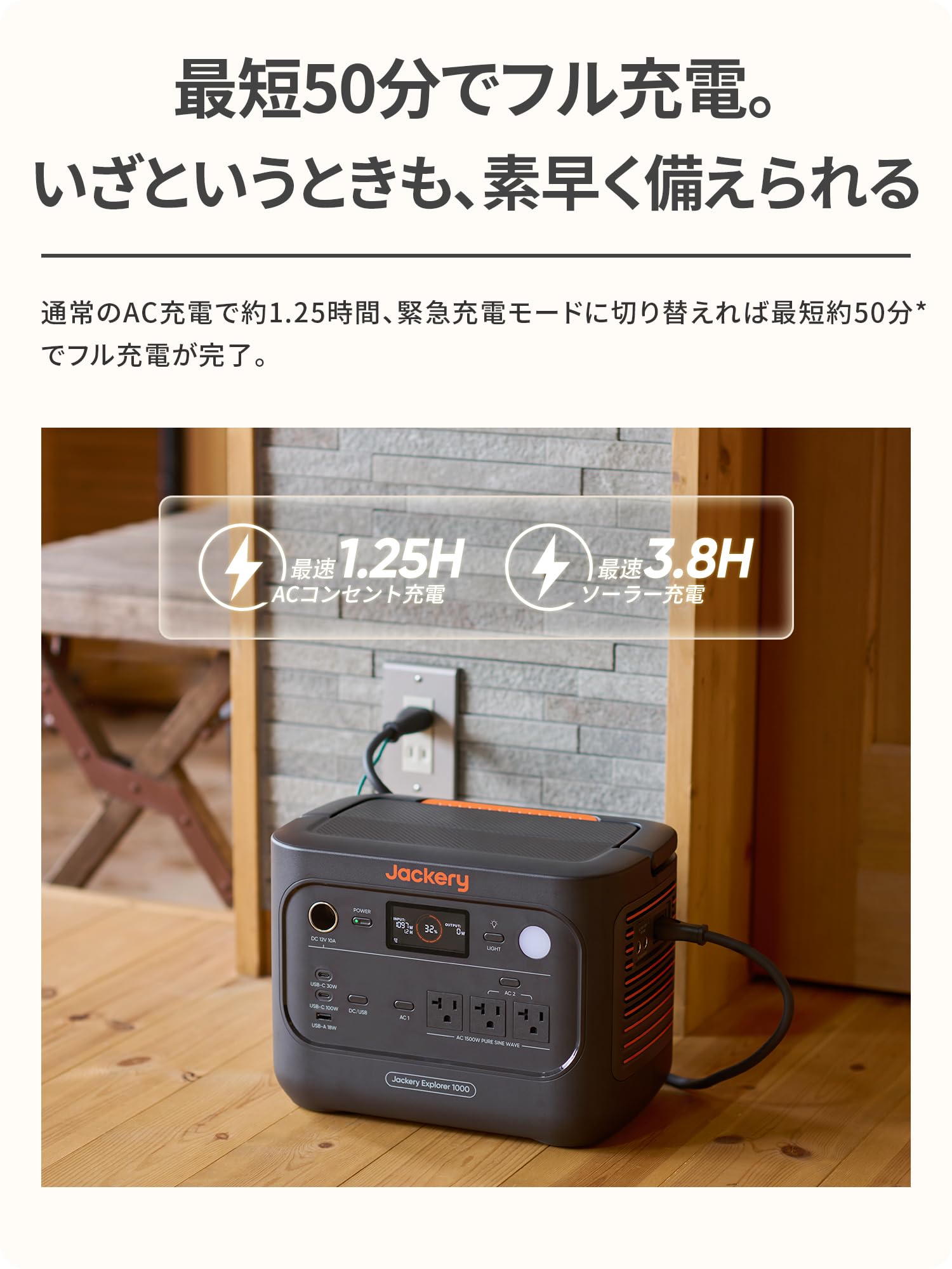 Amazon.co.jp: Jackery (ジャクリ) ポータブル電源 1000 New V3 1024Wh