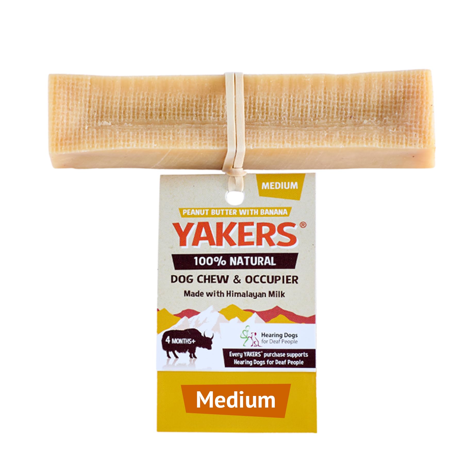 YAKERS Peanut Butter Dog Chew Medium