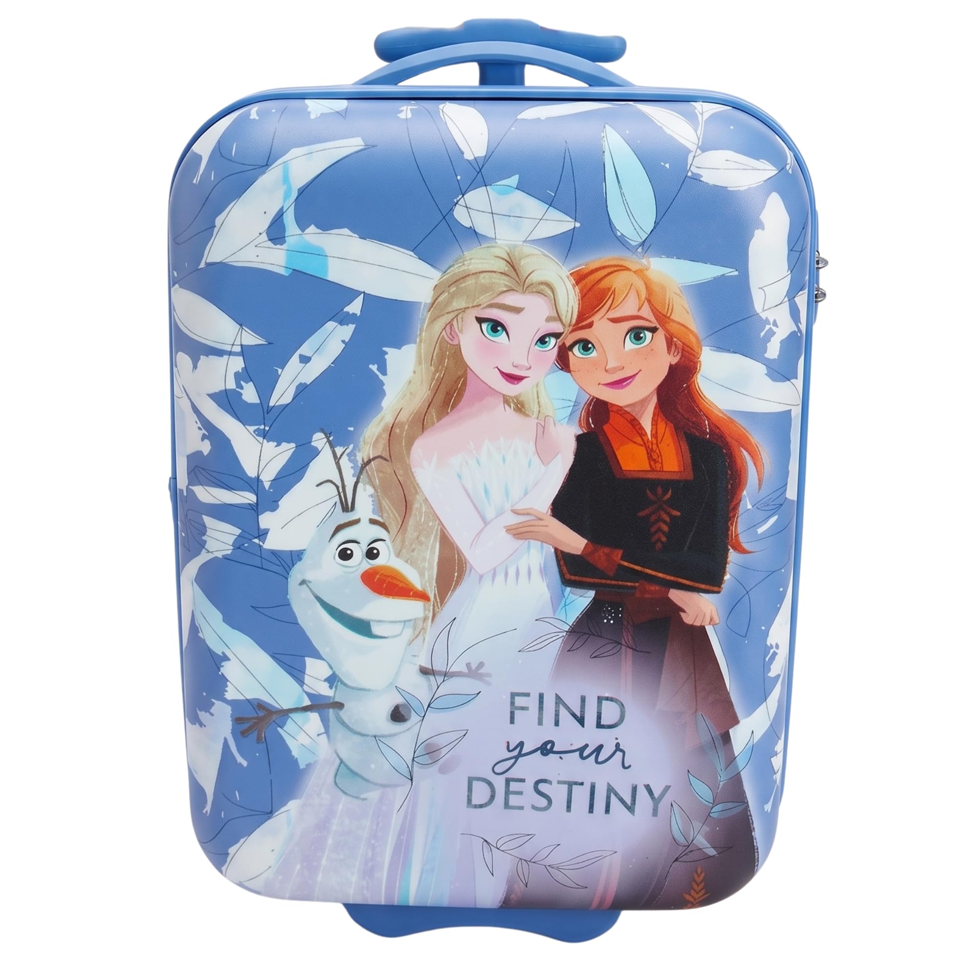 Trolley Rigido Frozen Anna Olaf, Valigia da Viaggio Disney per Bambini, Bagaglio a Mano Resistente e Leggero in ABS con Manico Telescopico Regolabile e 2 Ruote 23L, 42x19,5x29 cm, Multicolor