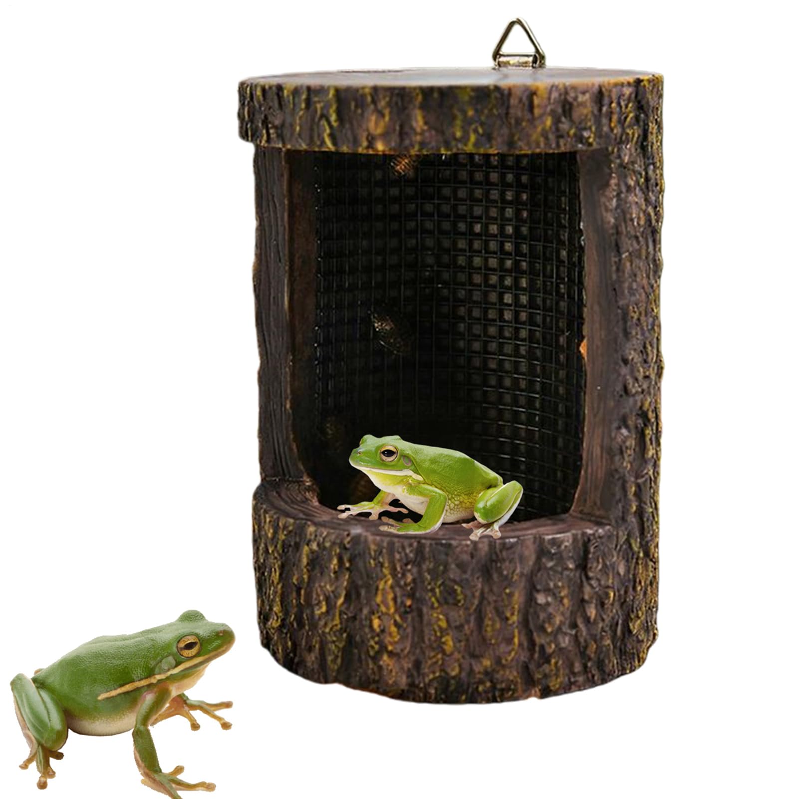 Mangeoire reptile souche d'arbre pour terrarium naturel de gecko et lézard