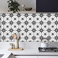 Vista 23 de 12 calcomanías mate para azulejos de pared, despegar y pegar, autoadhesivas, calcomanías de vinilo para azulejos de pared, adhesivo de PVC