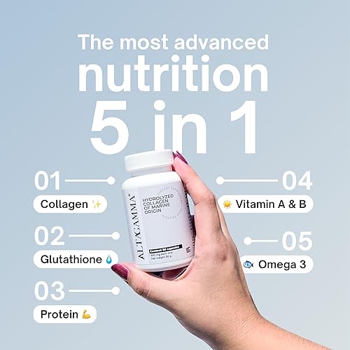 Miniatura 2 de Colágeno marino para mujeres y hombres  Glutatión, L-glutamina, vitamina b12  Cápsulas de colágeno marino hidrolizado  Cabello saludable, piel, uñas