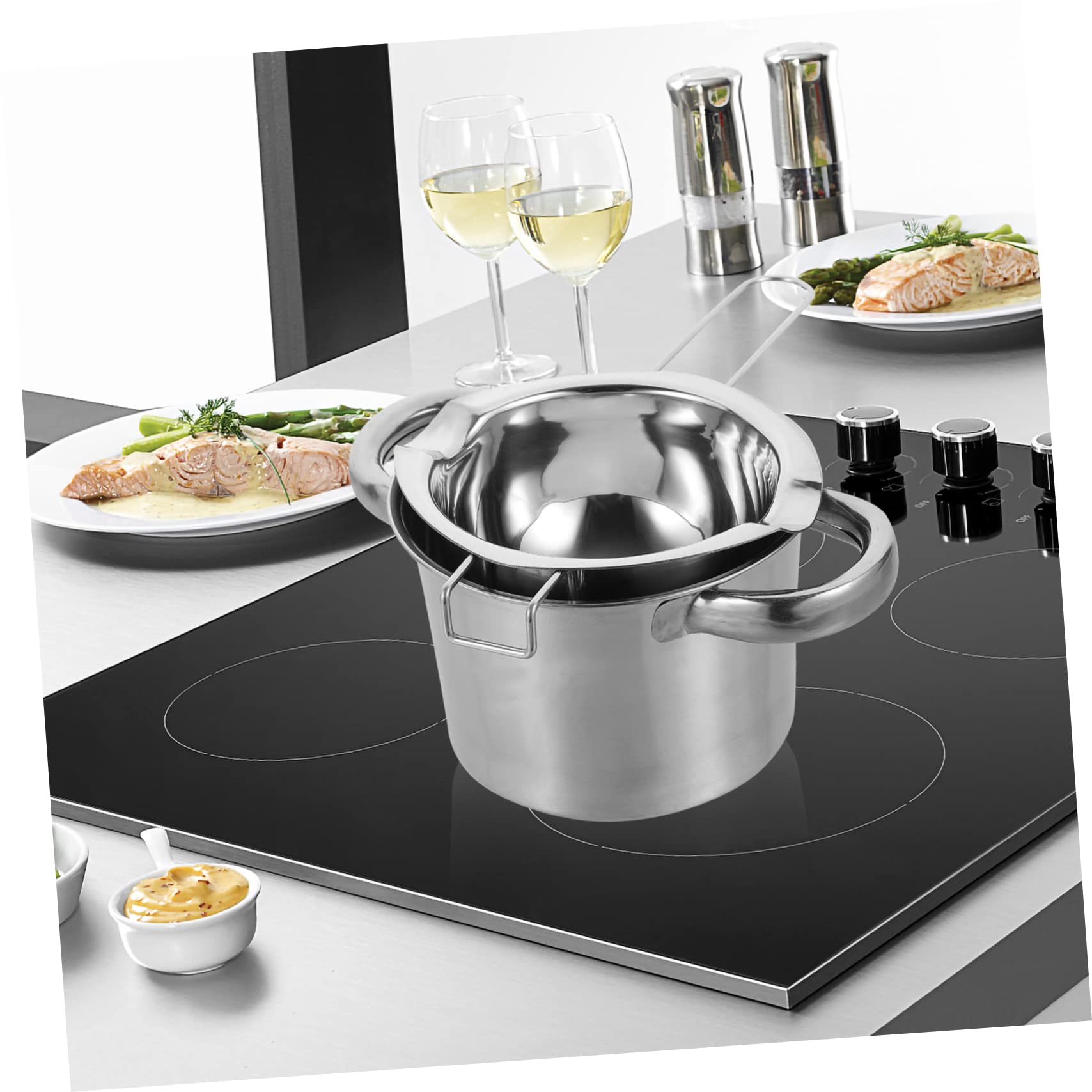 Garneck Multi-functional Melting Pot Set Double Boiler Pot for Chocolate Cheese Butter