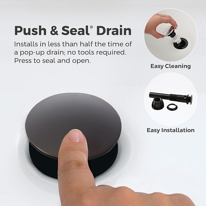 Grifería de baño monocomando 1 hueco negro mate miniatura 5