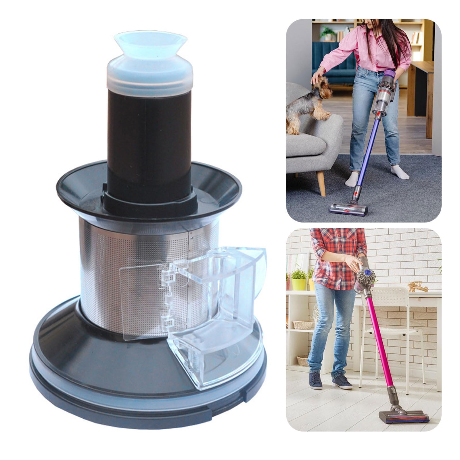 Washable Chamber Filter Replacement Part Accessories For Handheld Vacuum High Capacity Bucket