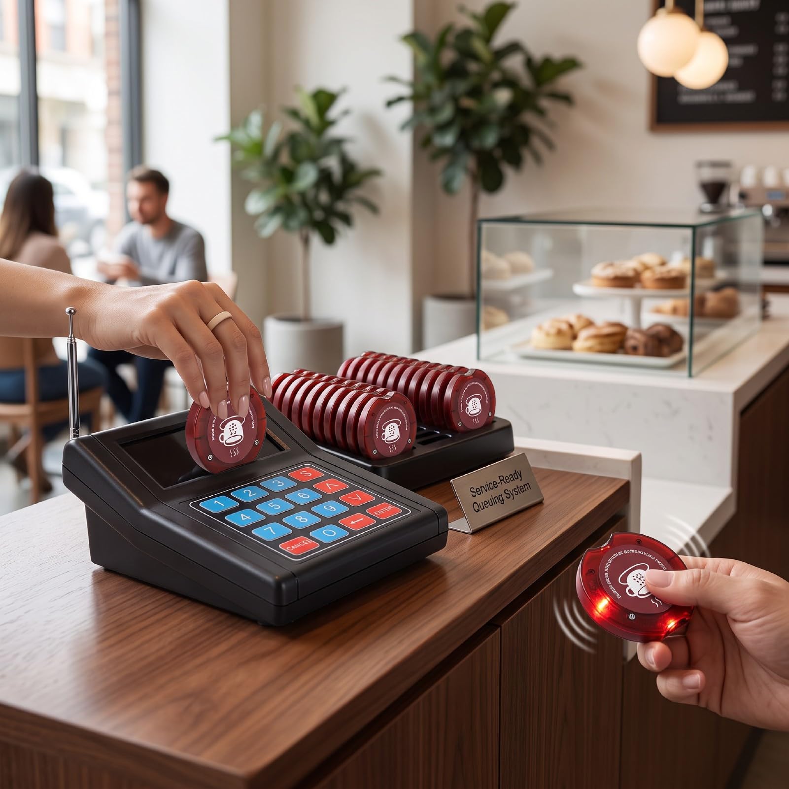 Système Téléavertisseur Restaurant Rechargeable 30