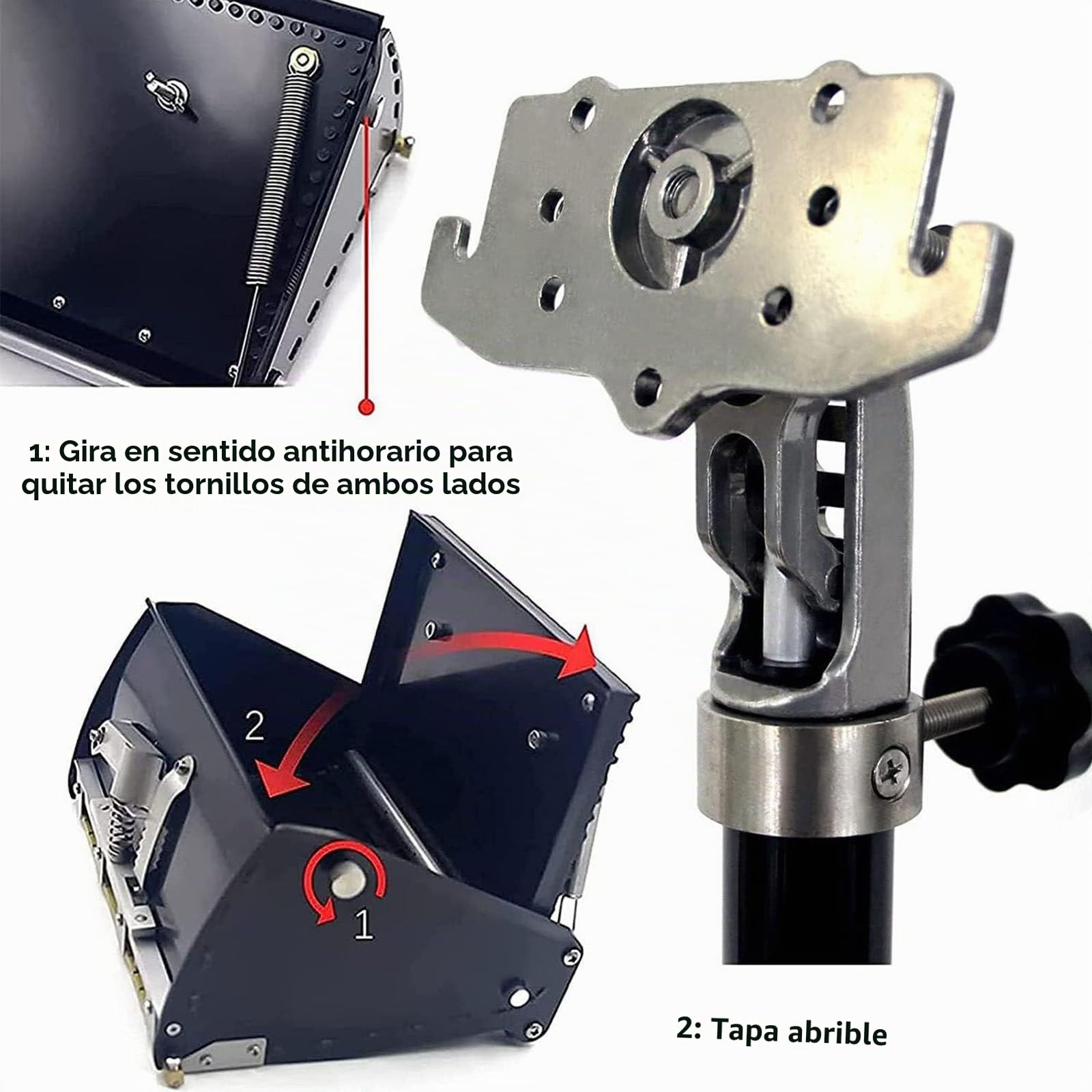 Set de Caja Plana para Paneles de Yeso - Herramienta Profesional de Cintado de 10 Pulgadas con Hoja de Acero de Aleación de Aluminio Ajustable de 120 Grados, Incluye Mango de Extensión, Para Acabado