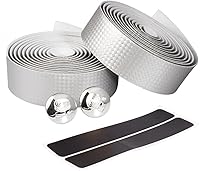 Vista 20 de Cinta de manillar de corcho súper suave de fibra de carbono para bicicleta de carretera, cinta de manillar de corcho MTB con tapones de barra