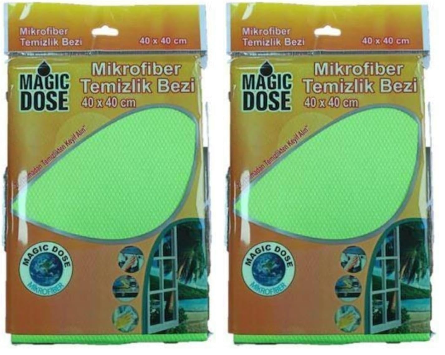Autokit Magic Dose Mikrofiber Temizlik Bezi 40x40 Cm (2 paketi)