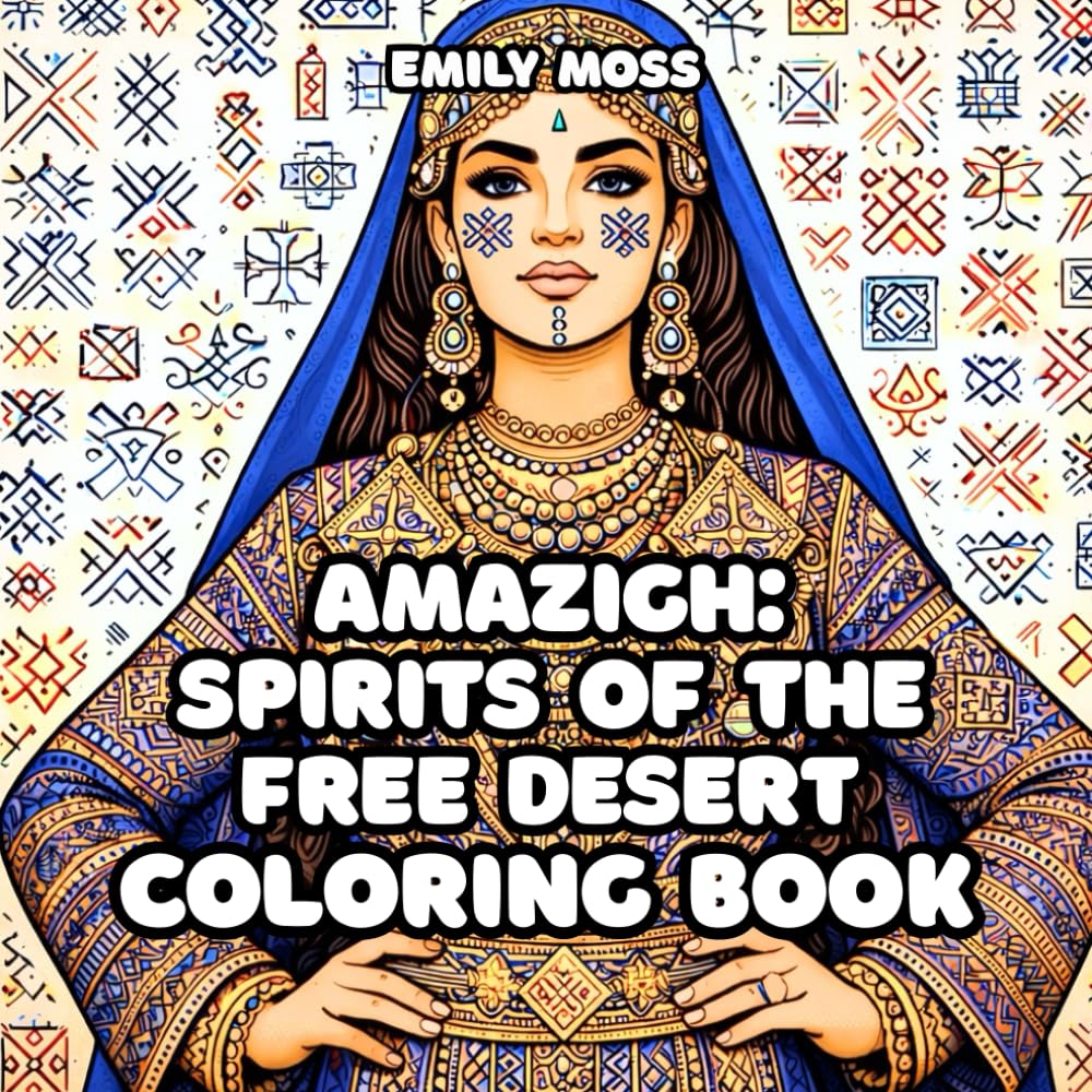 Amazigh: Spirits of the Free Desert Coloring Book Relaxing Adult and teens Coloring Book Featuring Amazigh (Berber) people, Cultural Symbols, Sacred ... of the Free People Coloring Book Series)