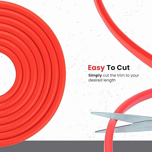 Miniatura 5 de Borde Rojo Grande Altura U - 2132" U Altura x 364" - 532". Rango de agarre (13 pies)