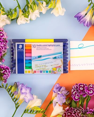 Miniatura 2 de STAEDTLER Resaltador 3620 con dos puntas, 10 resaltadores de doble punta de fibra, 3620 TB10