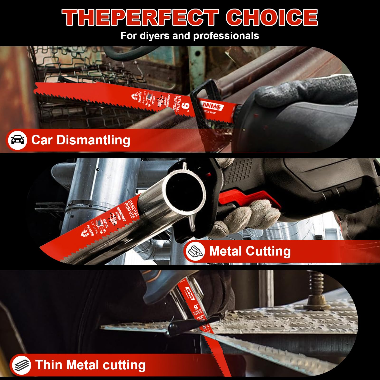 10 Reciprocating Saw Blades - Diablo Compatible -5