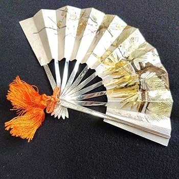 Amazon.co.jp: 230円他純銀 扇子 置物 32gインテリア 飾り扇 銀