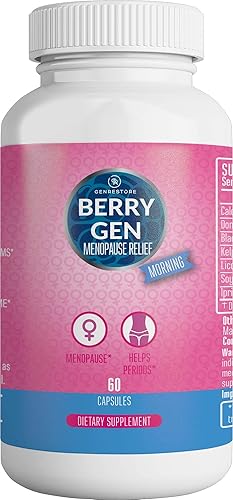 Miniatura 1 de Berry Gen Menopausia Mañana Suplemento de hierbas con calcio, regaliz, cohosh negro y más - 180 cápsulas (paquete de 3) - Fórmula natural - Apoyo