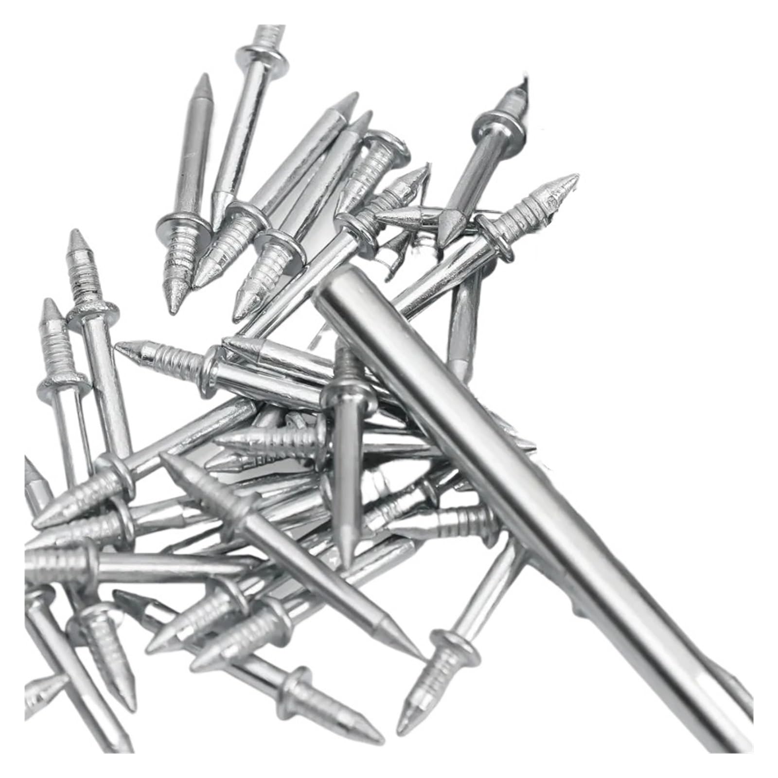 Clavos De Pared De Doble Cabeza for Rodapiés, Hilo De Cemento, Tornillo De Seguridad Invisible, Fijador Sin Rastro De Madera Y Metal, 50-500 Uds.(200PCS)