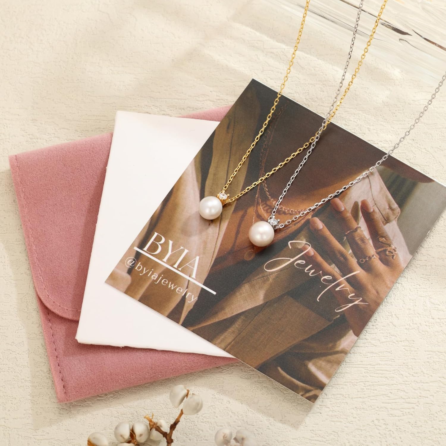 Sterling Silver 925 Pearl Pendant Necklace for Women Dainty CZ Necklace 14K Gold Vermeil Necklace Chain Freshwater Pearl Necklace Adjustable Simple Pearl Necklaces for Everyday Jewelry Gifts - Image 7