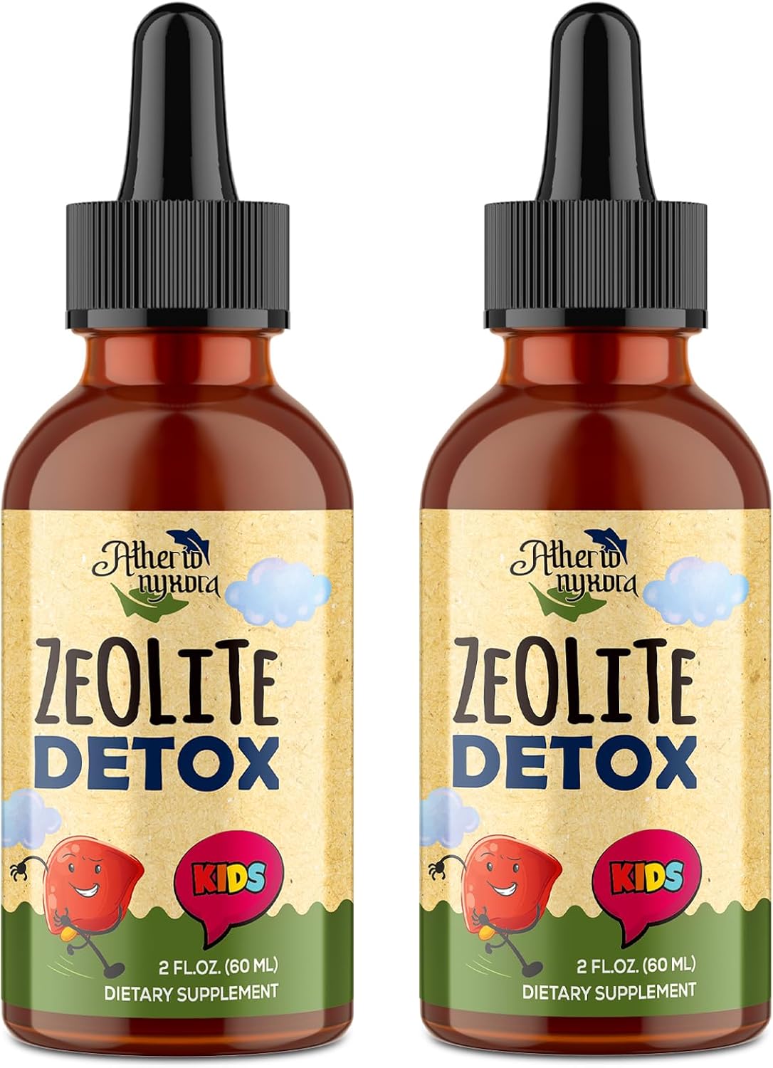 Zeolite Detox for Kids - Detox Supplement, Gentle & Natural & Sweet-Tasting, Contains Clinoptilolite Zeolite, Vitamin C, Magnesium, and Zinc,120ml
