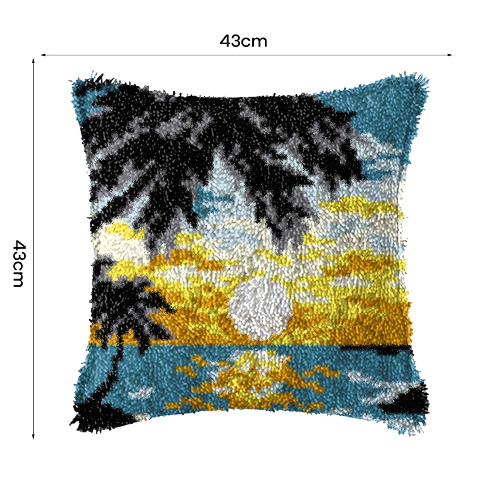 DIY Knüpfkissen Berner Sennenhund - 17x17 Zoll Bastelset Für Kinder & Erwachsene