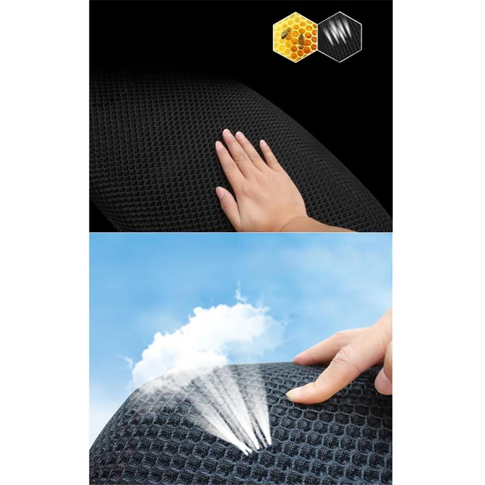 Generico Per Suzuki Per SKYWAVE 250 400 650 Copertura Per Sella Moto Rete Traspirante Per Sole E Calore Ispessita(Color650)