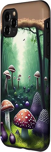 Miniatura 2 de Funda para iPhone 11 Pro Max con diseño de hongos y hongos del bosque