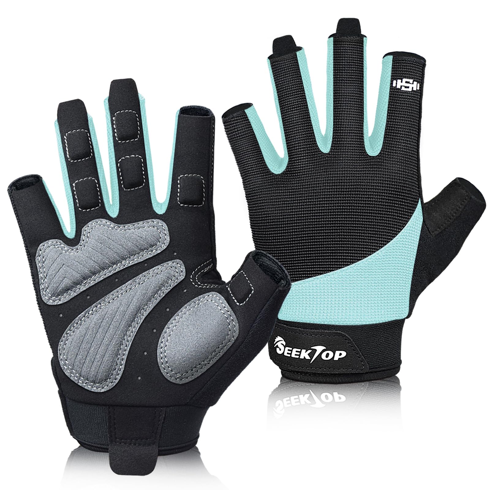 Seektop Workout Gloves for Men and Women, Weight Lifting Gloves with Full Protection, Excellent Grip, Gym, Breathable Exercise Gloves for Weightlifting, Fitness, Training