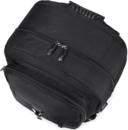 Miniatura 13 de Mochila de gimnasio de 17.3 pulgadas con compartimento para zapatos, mochilas de múltiples compartimentos de 50 L, mochila de viaje aprobada por