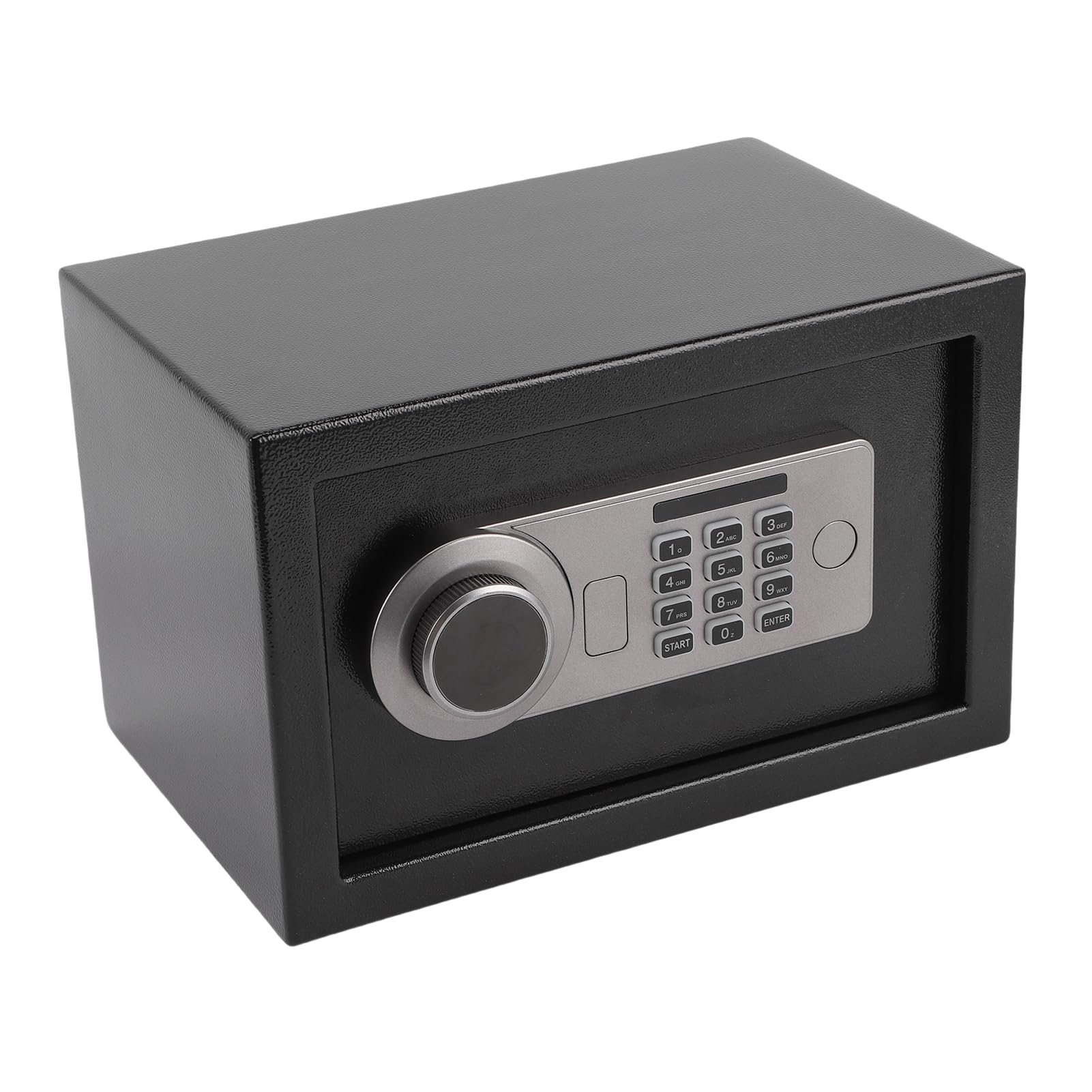Eujgoov Cassaforte Domestica 7,87 X 12,2 X 7,87 Pollici, Password e | Cassetta di Sicurezza, Acciaio Al Carbonio Addensato, Accesso con Password e Chiave, Deposito per la Casa e il Viaggio,