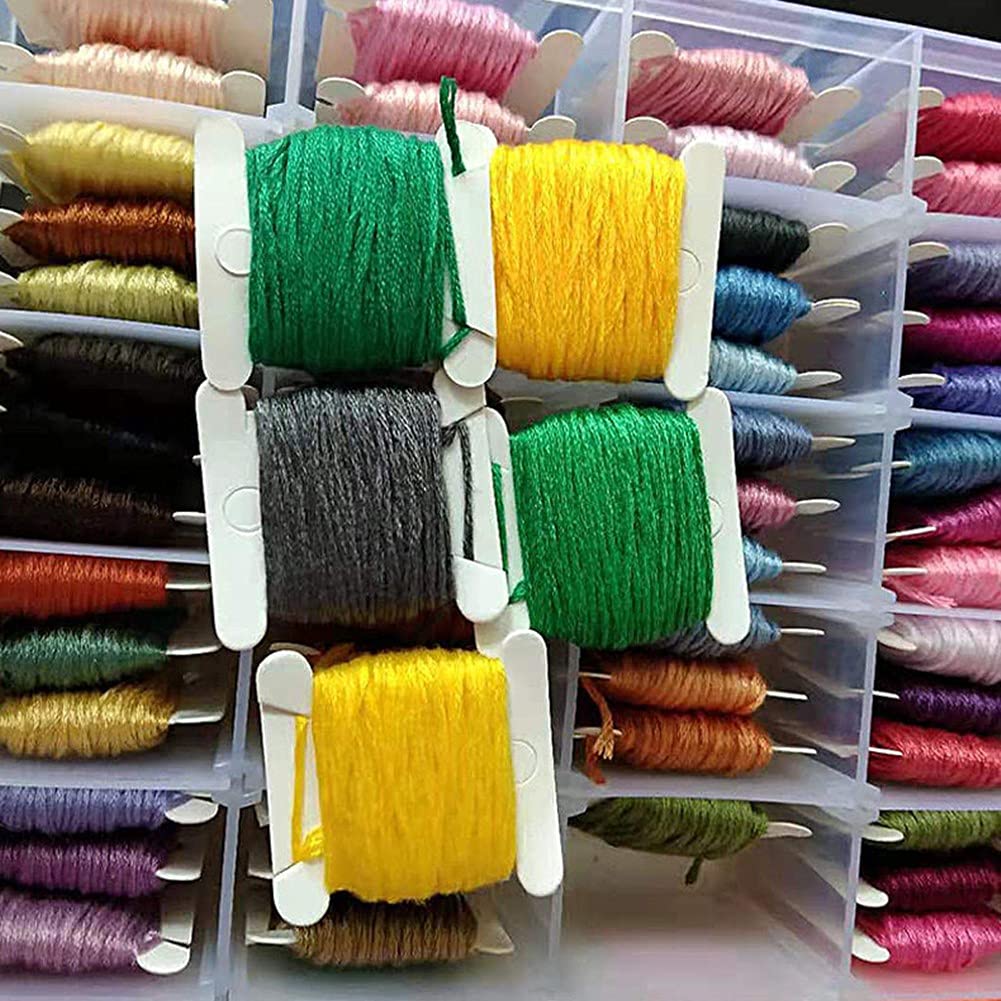 Amazon.co.jp: 刺し子糸 刺しゅう糸 セット カード巻き 50色 108色