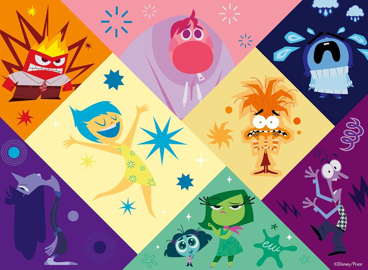 Disney Inside Out 2-500 Piece Jigsaw Puzzle | Unique Puzzle Pieces | Bright and Engaging Design | Amazon Exclusive