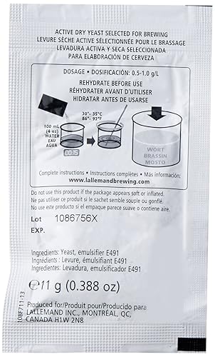 Miniatura 2 de Levadura seca Danstar Nottingham, 0.388 oz