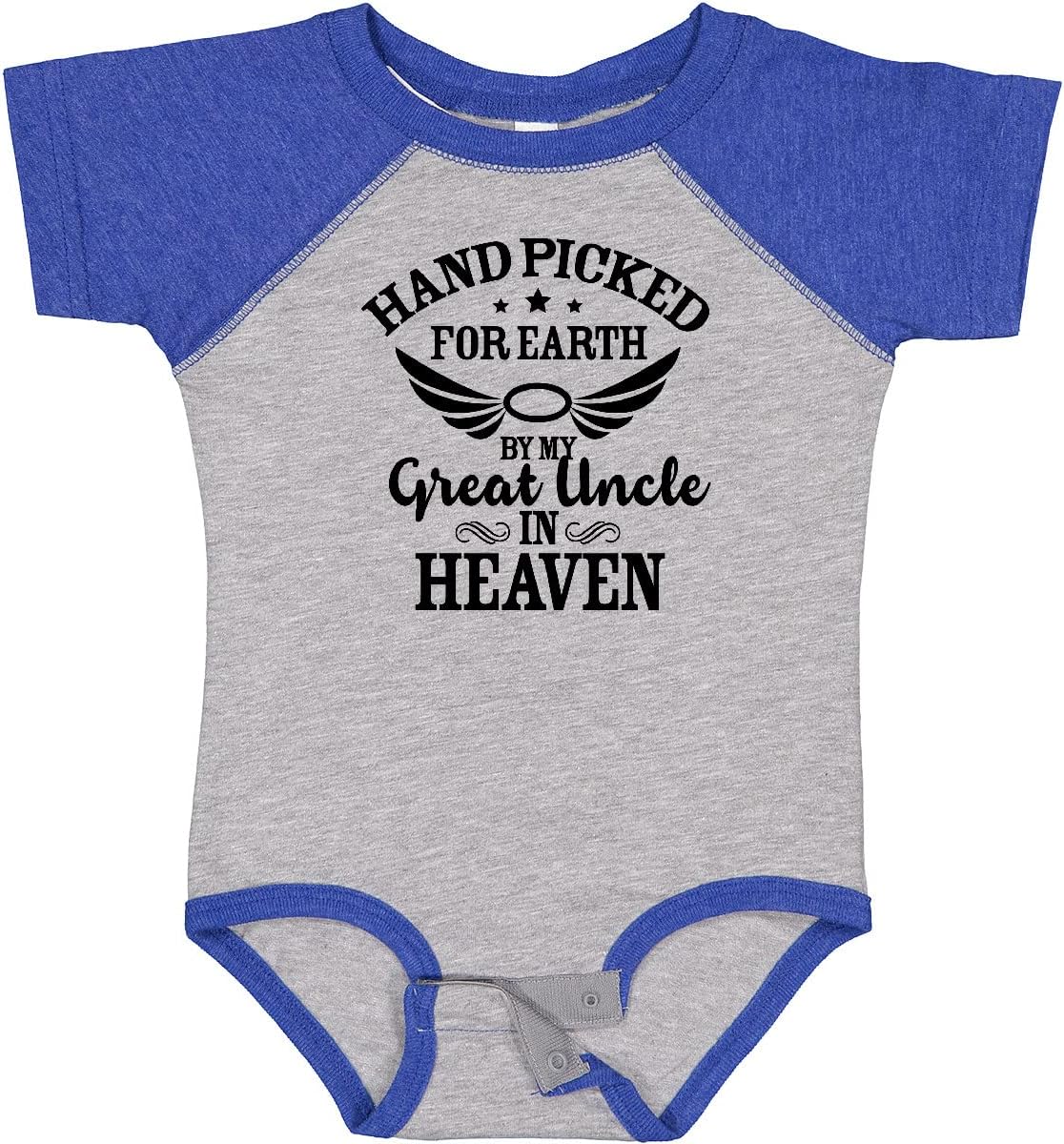 inktastic Handpicked for Earth By My Great Uncle in Heaven Baby Bodysuit