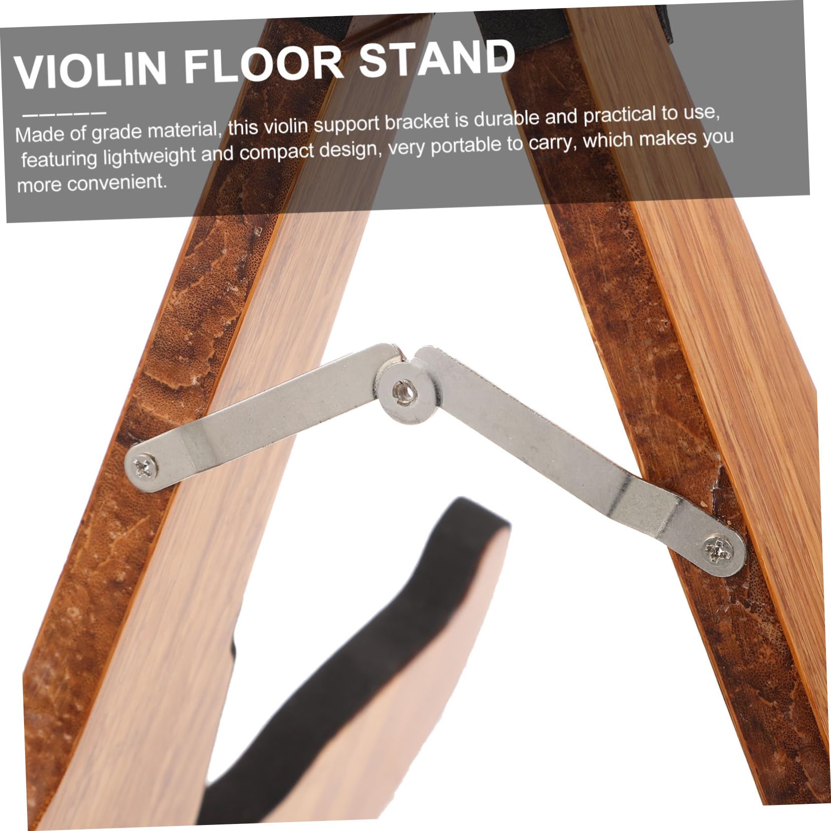HANABASS Foldable Violin Support Stand Compact and Violin Holder for and Display Durable Design for Violinists for Home Studio Use