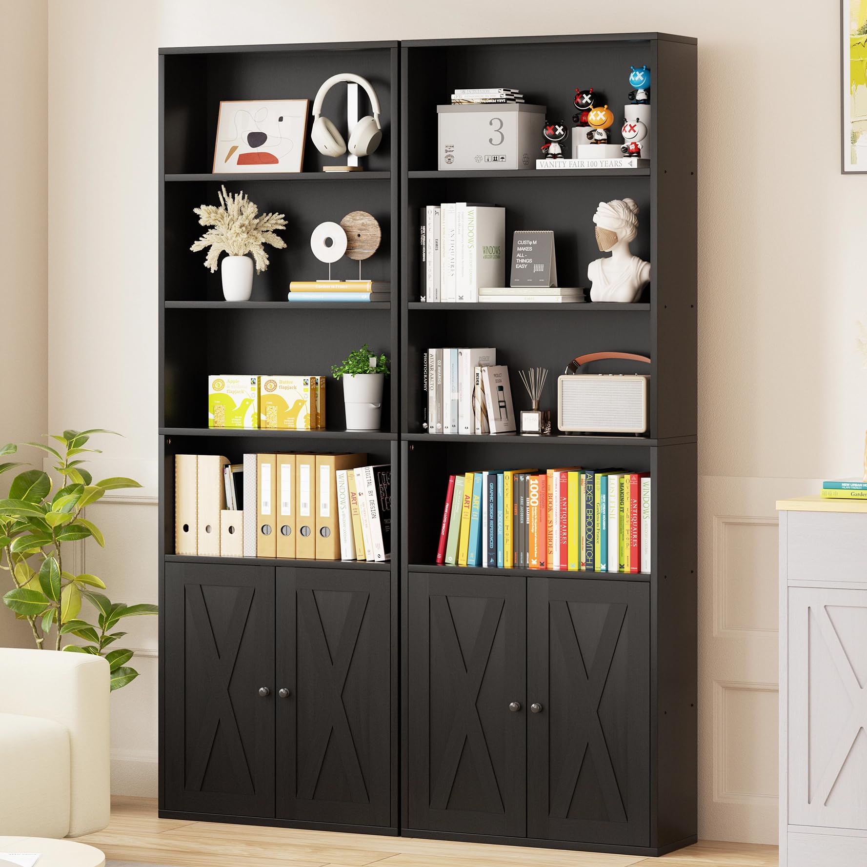 Amazon.com: Vongrasig 6-Tier Open Bookcase and Bookshelf with
