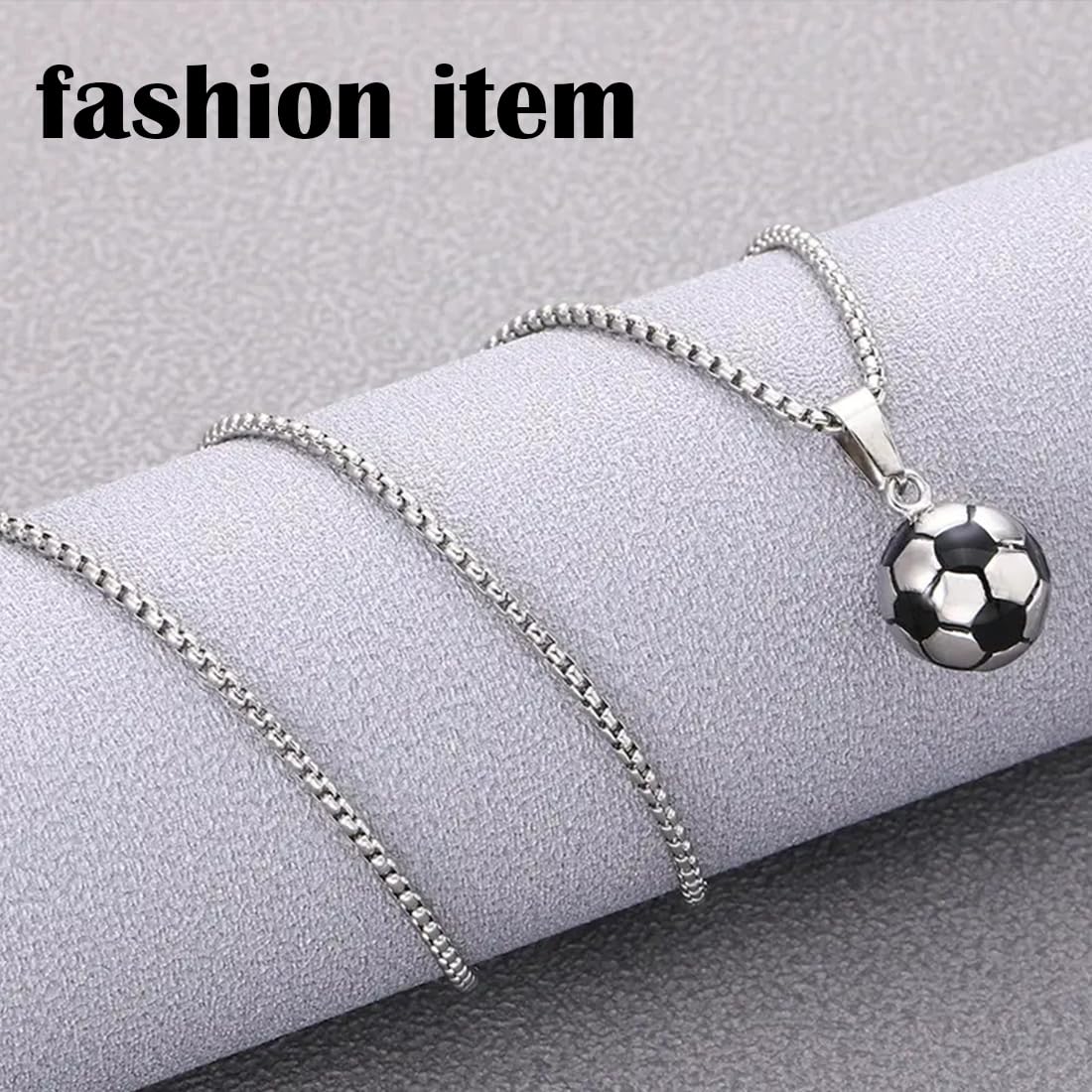 Collar Con Dije De Fútbol Collar Hombre Acero Inoxidable Cosas De Futbol Para Niños