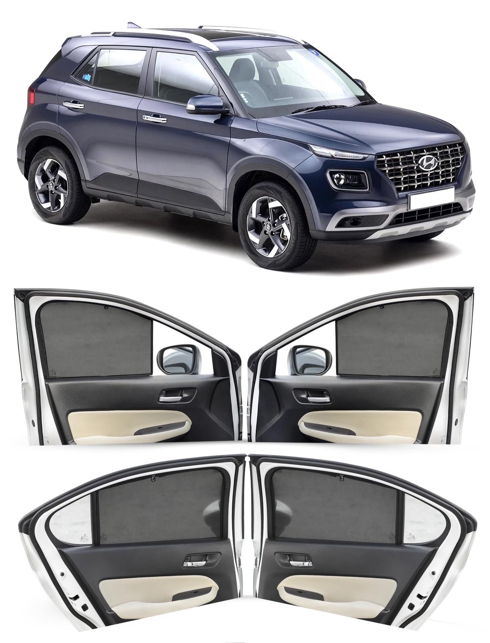 Hyundai i20 Sun Shades - UV Protection & Privacy -22