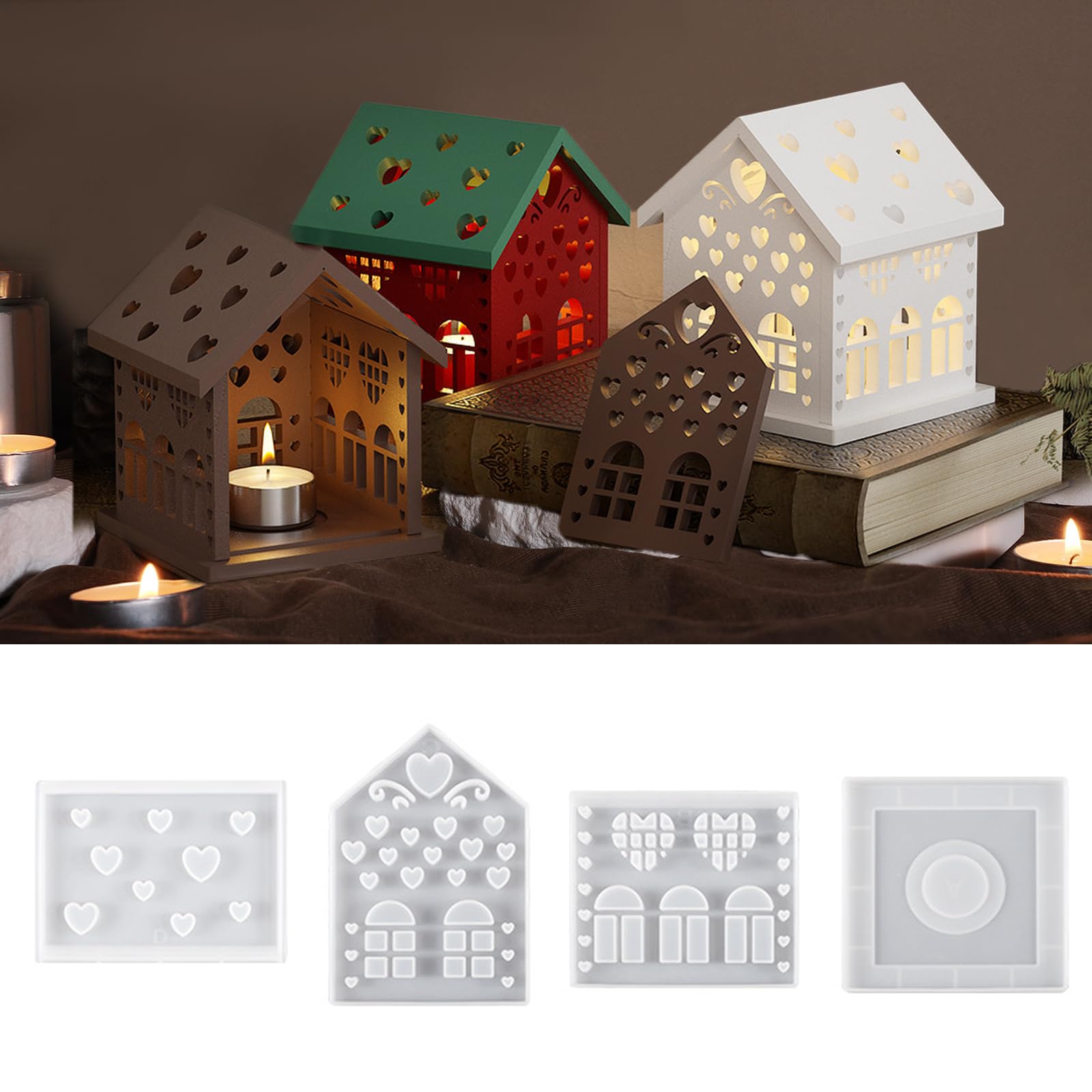 HNLMZ Weihnachtskarte Strass Handwerk Grußkarte,12 Stücke We