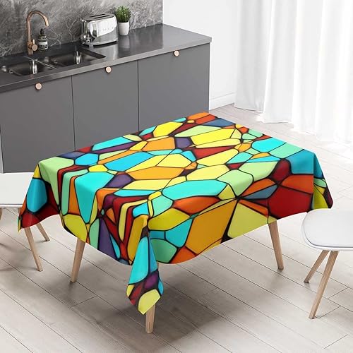 Vista 15 de Caves Beautiful Scenery Mantel Redondo para Mesa De 4 Sillas Decoración de mantel para exteriores para comedor, 60 x 60 pulgadas