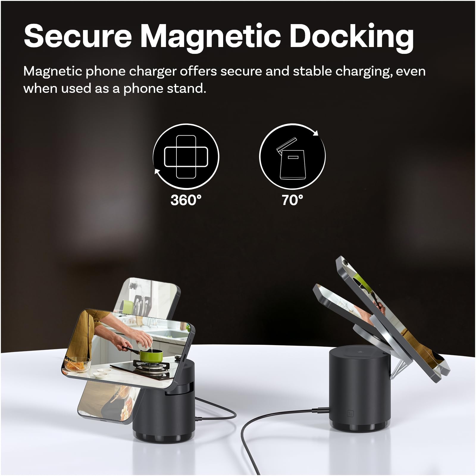 Bezprzewodowa Stacja Ładująca do Samsung firmy MMOBIEL - 4 w 1 Magnetyczna Indukcyjna Stacja Ładująca Certyfikatem Qi2 do Samsung Galaxy S25/S24/S23/S22, Watch 7/6/5, Buds – W Tym 25W Adapter – Czarny