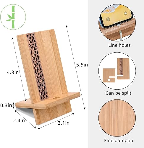 Miniatura 2 de Soporte móvil de estilo japonés para teléfono celular, organizador de escritorio, estación de carga compatible con todos los teléfonos inteligentes,