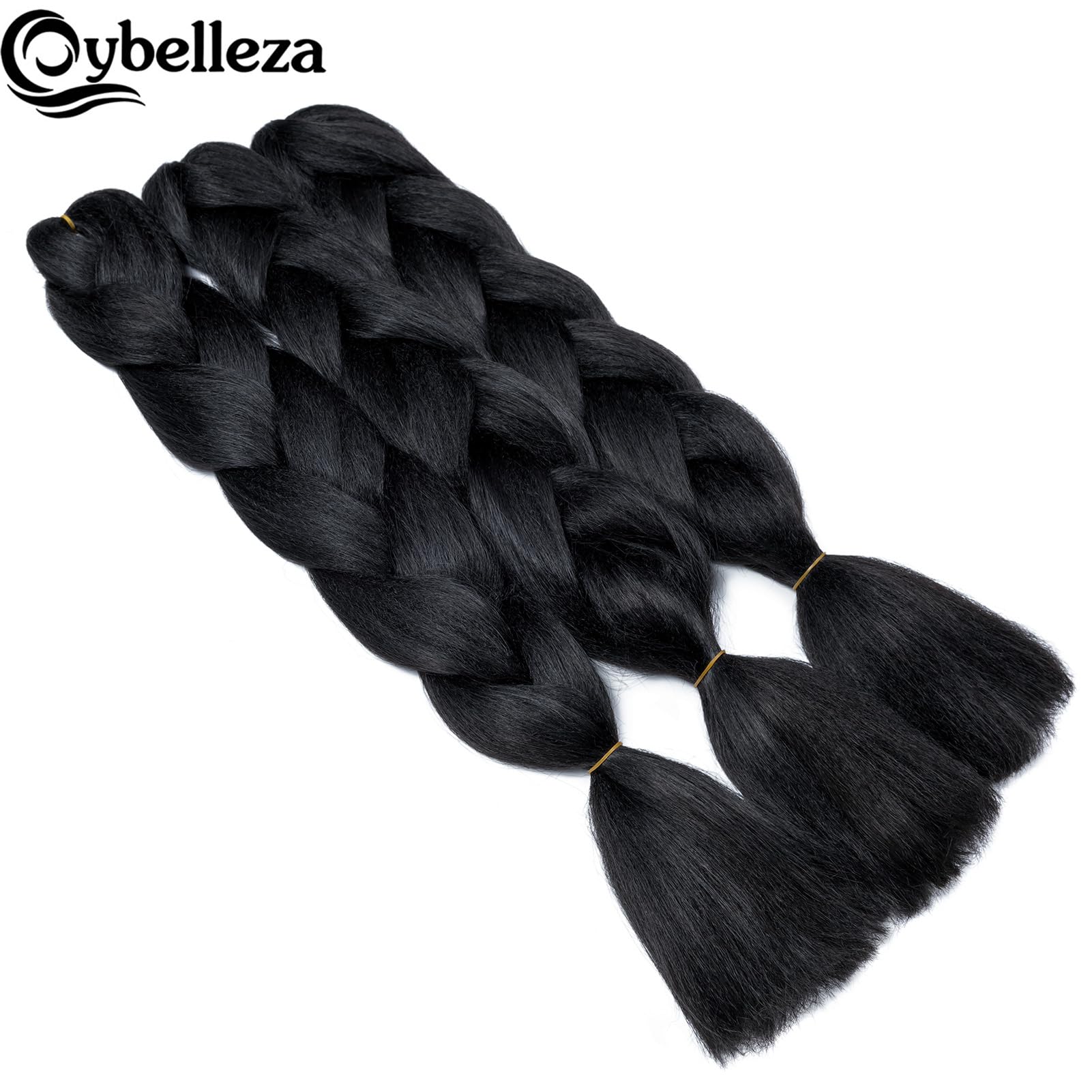Cybelleza 24inch Ombre Jumbo Braids Hair Extensions Braiding Hair Pieces 5pcs 500g Bundles Synthetic Jumbo Braid Hair Crochet Twist African Box - Image 4
