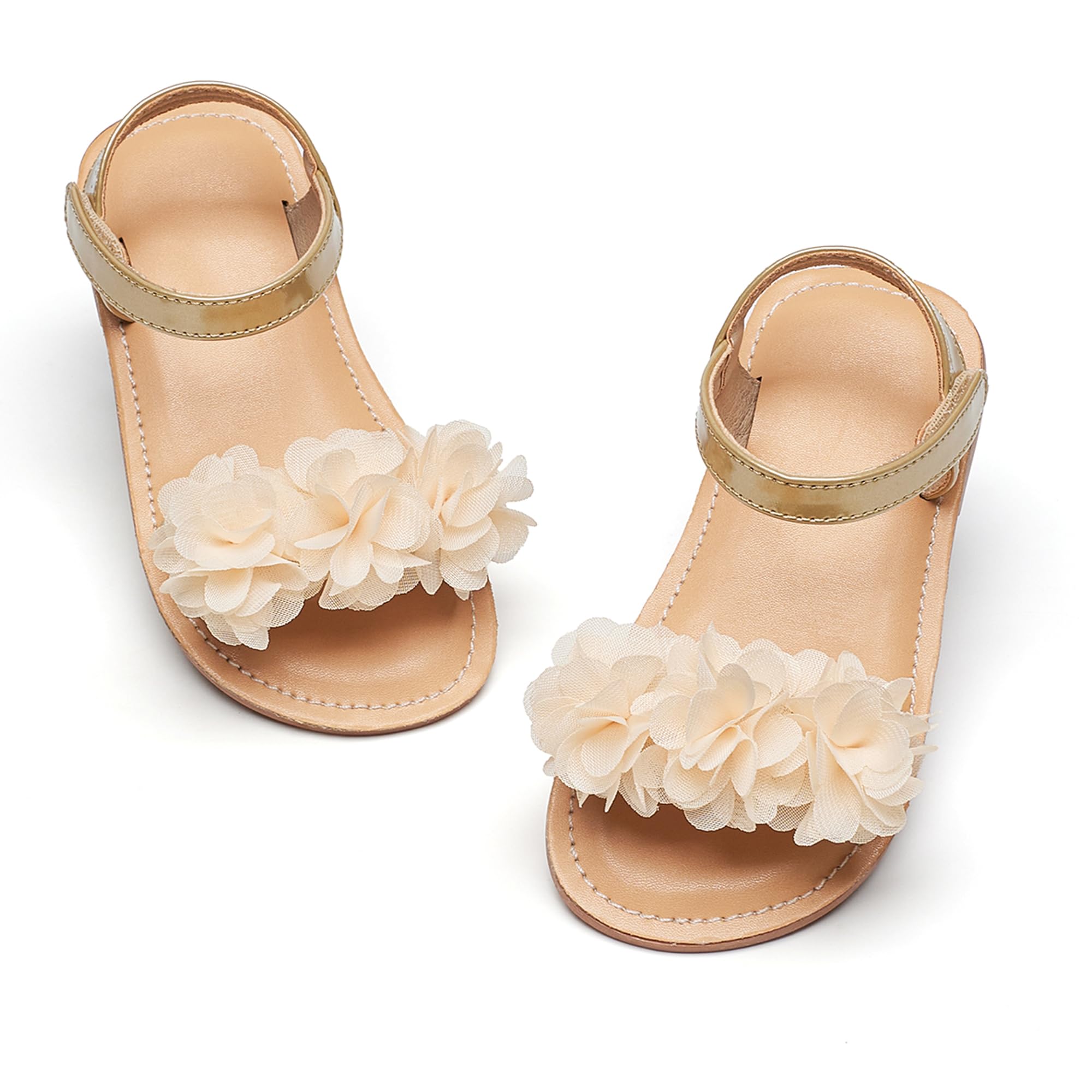 Otter MOMO Toddler Little Flower Girl Sandals Princess Dress Shoes Wedding