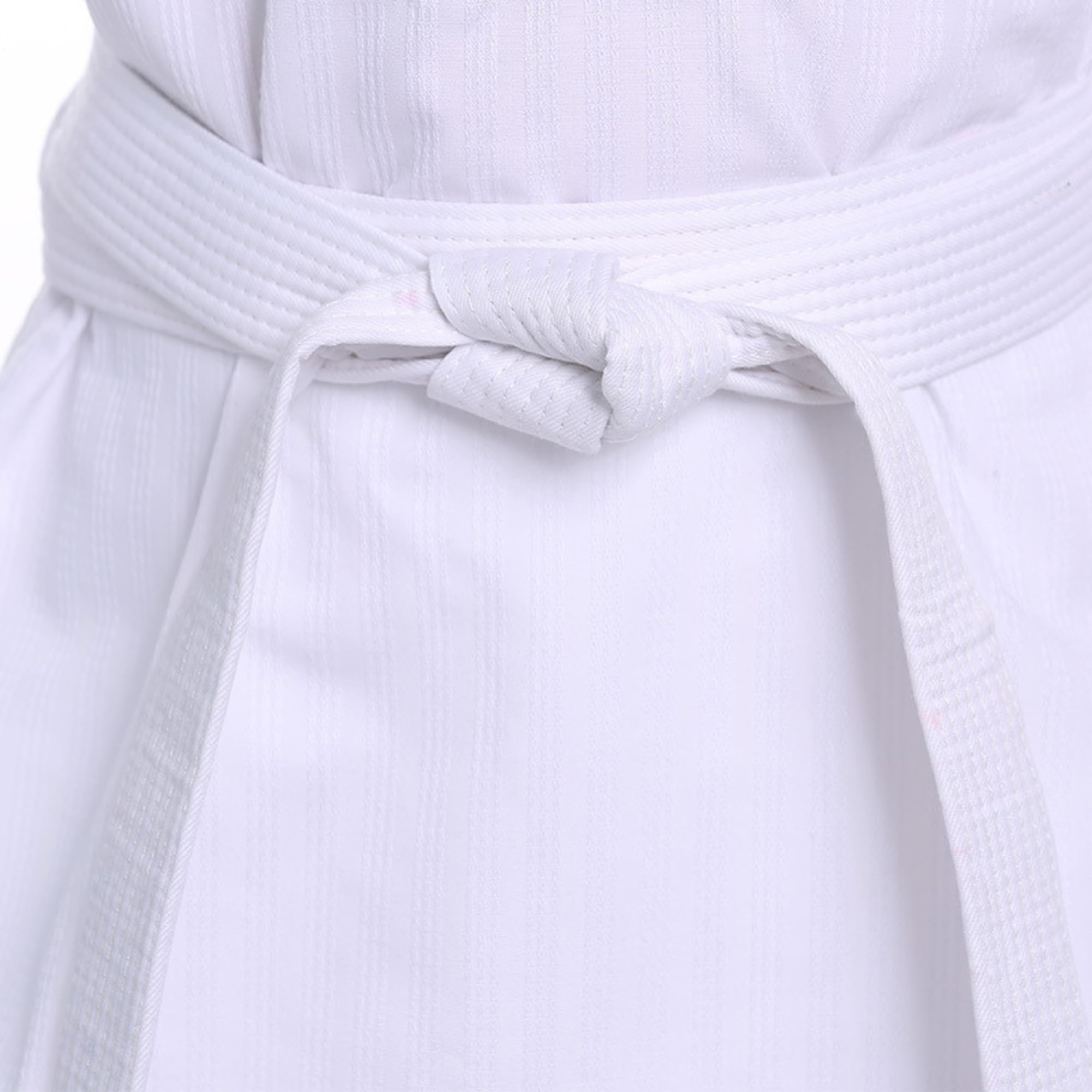 Conjunto de uniforme de karate con cinturón para niños, jóvenes, adultos, estudiantes, artes marciales, entrenamiento de karate