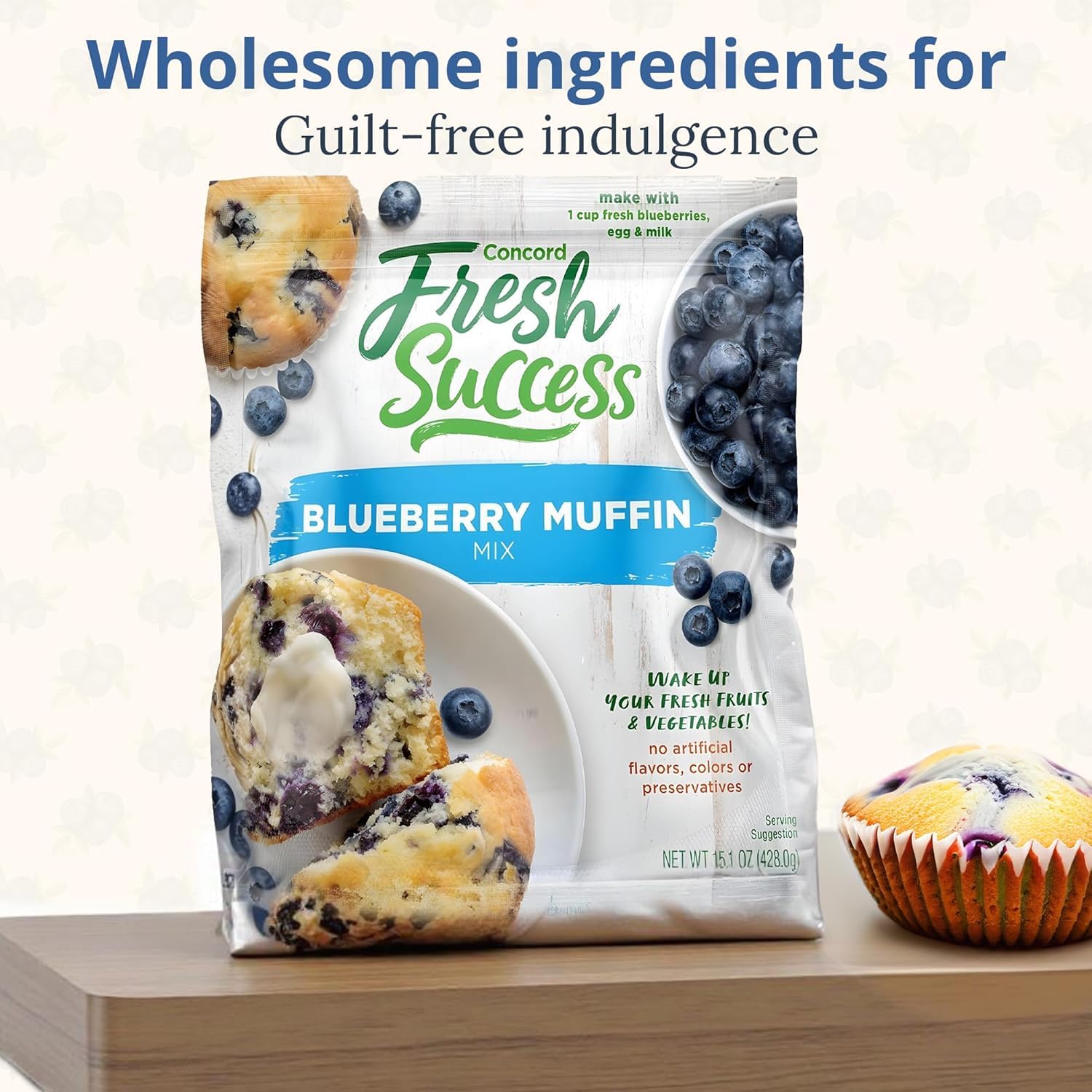 Concord BLUEBERRY Muffin Mix - 6 (SIX) 15oz Boxes
