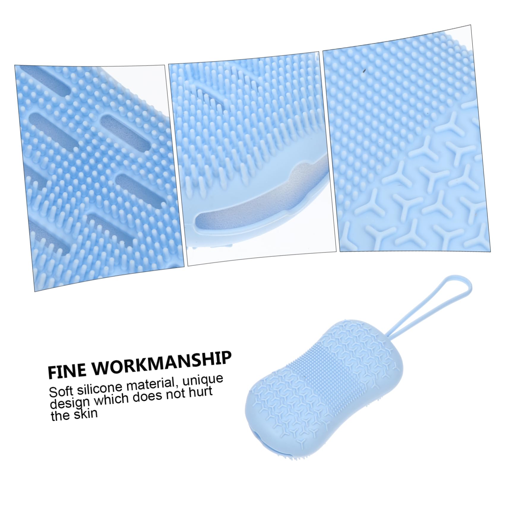 Healvian 4piezas Esponja De Baño Multifuncional Cepillo De Limpieza y Masaje Para Cuerpo Herramienta De Ducha Cuerda Para Colgar Para Uso Diariamente Espacios Reducidos